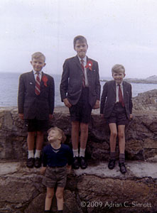 AFTrest What knees! No long pants until you were fifteen. Better to wear out your knees then your pants.