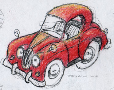 Just like the auto parts store, this car is not quite what it seems (sort of a Jaguar but not quite).
